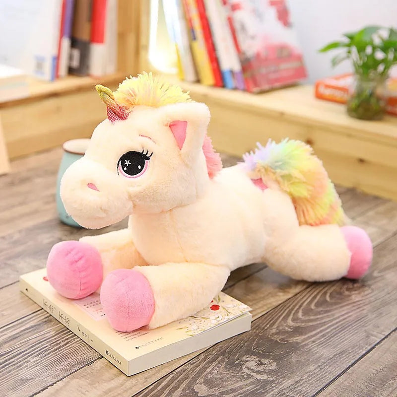 Rainbow Unicorn Plush Toy | 80cm Soft Cuddly Companion