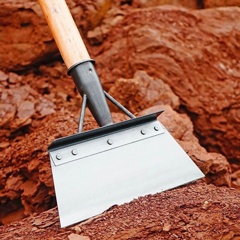 Ergonomic Garden Shovel | Stainless Steel Blade with Wooden Handle