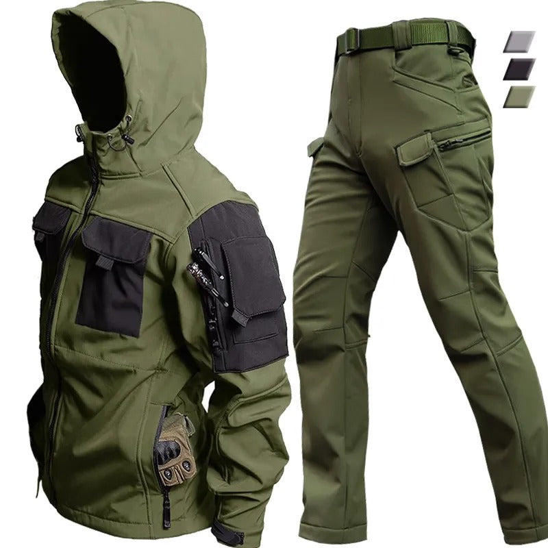 Tactical Outdoor Clothing Set | Waterproof Softshell Hiking Gear