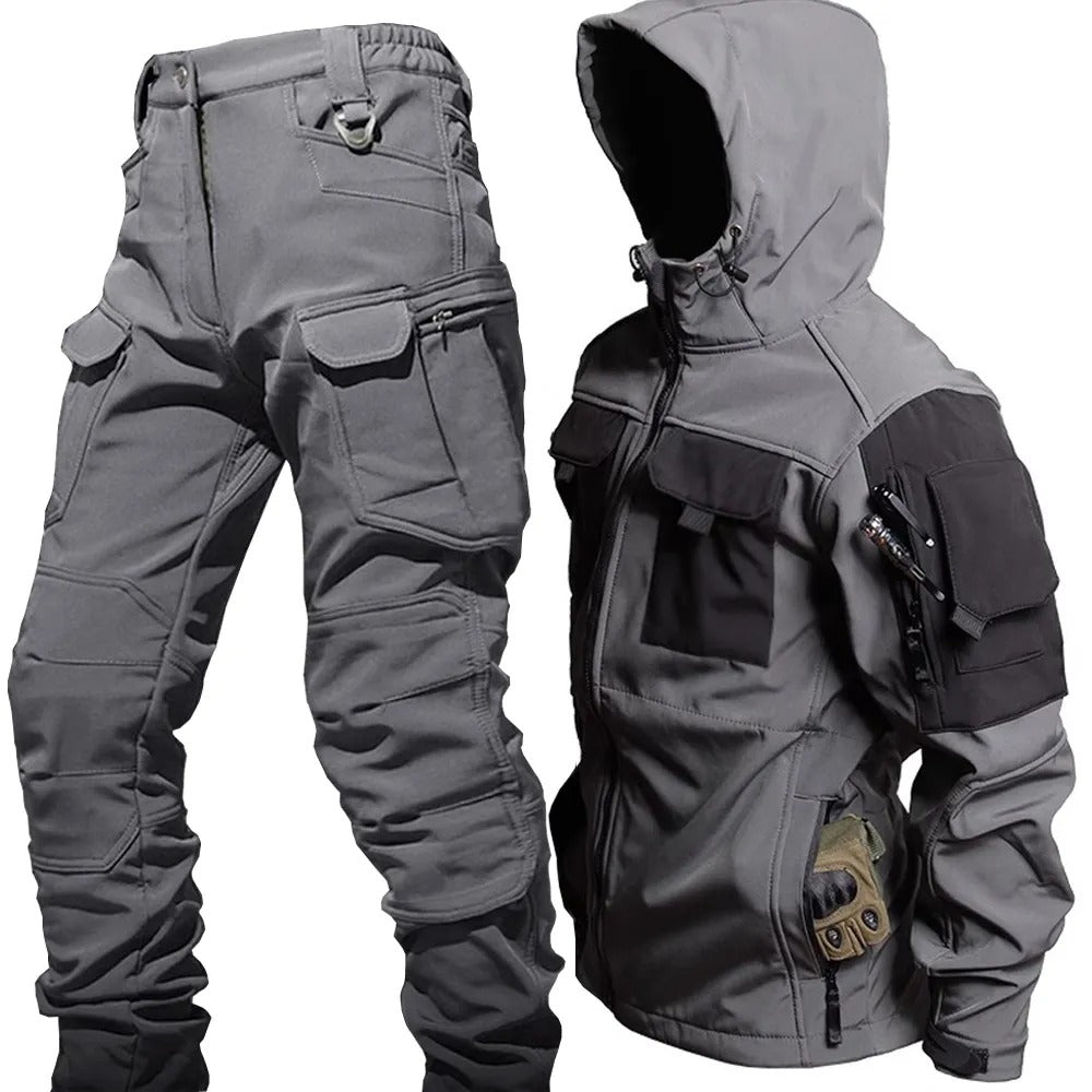 Tactical Outdoor Clothing Set | Waterproof Softshell Hiking Gear