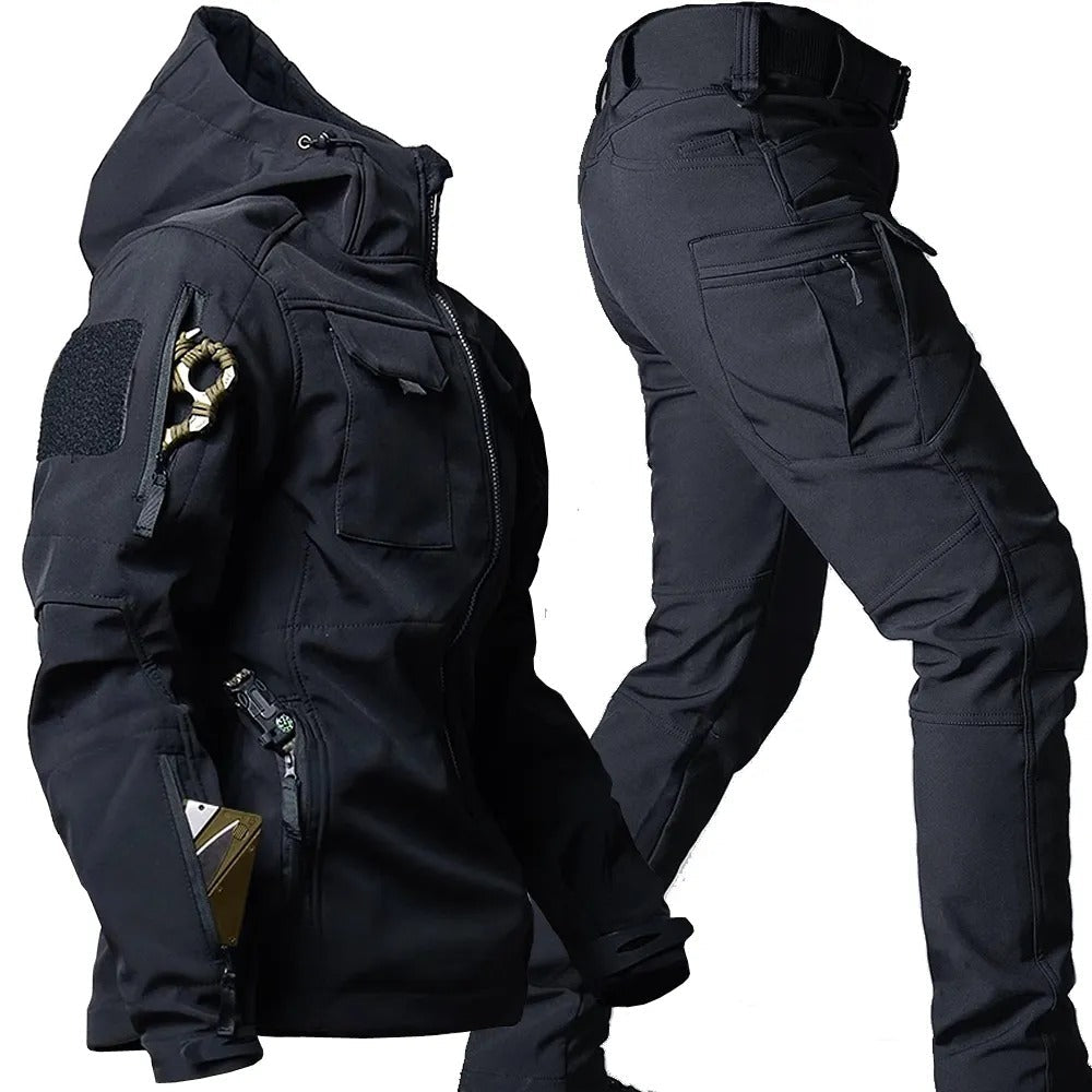 Tactical Outdoor Clothing Set | Waterproof Softshell Hiking Gear