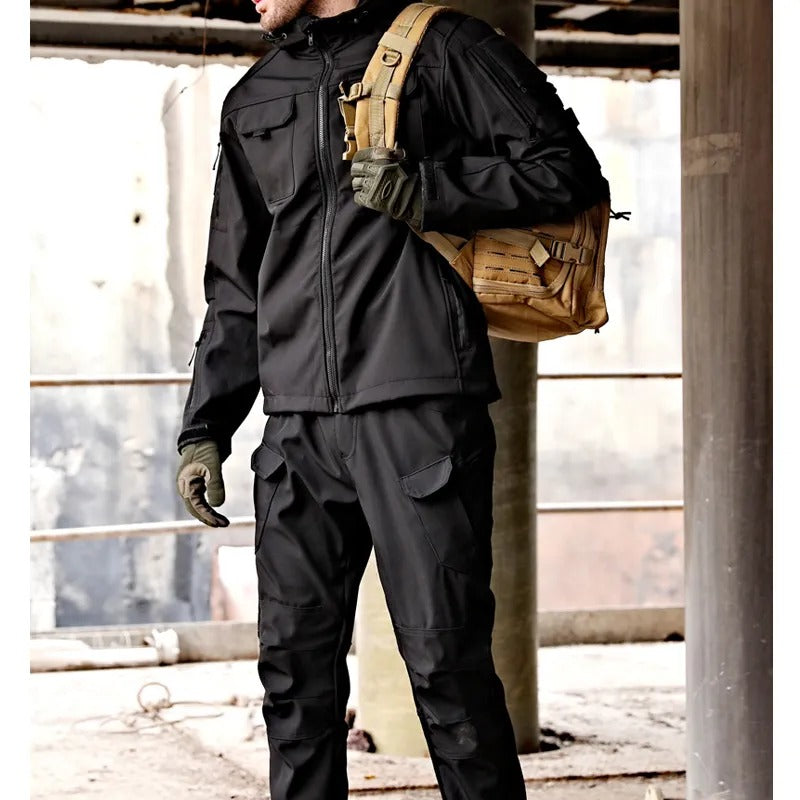Tactical Outdoor Clothing Set | Waterproof Softshell Hiking Gear