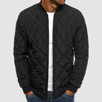 Quilted Bomber Jacket | Diamond Stitch Design