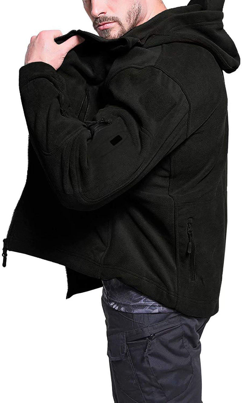 Mens Windproof Fleece Jacket | Tactical Winter Outerwear