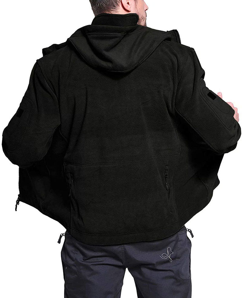 Mens Windproof Fleece Jacket | Tactical Winter Outerwear