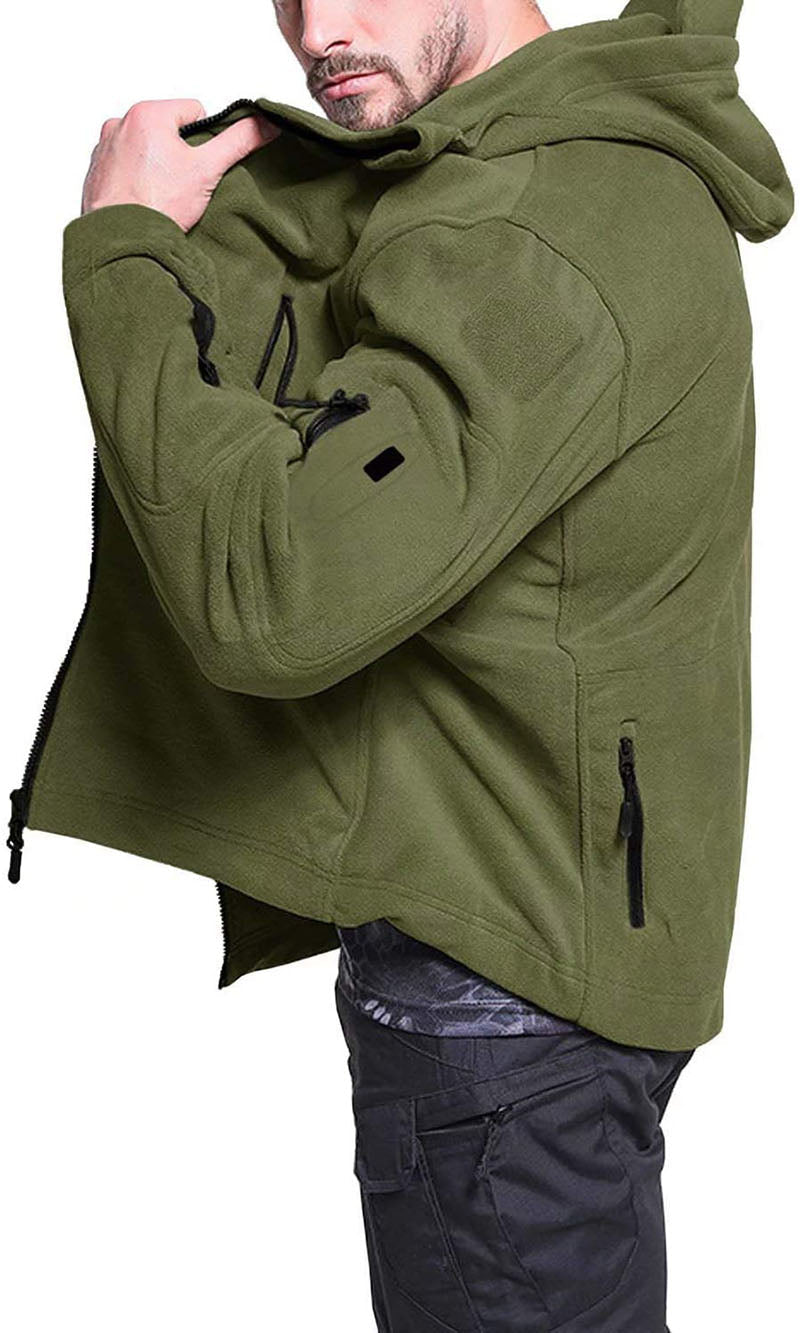 Mens Windproof Fleece Jacket | Tactical Winter Outerwear