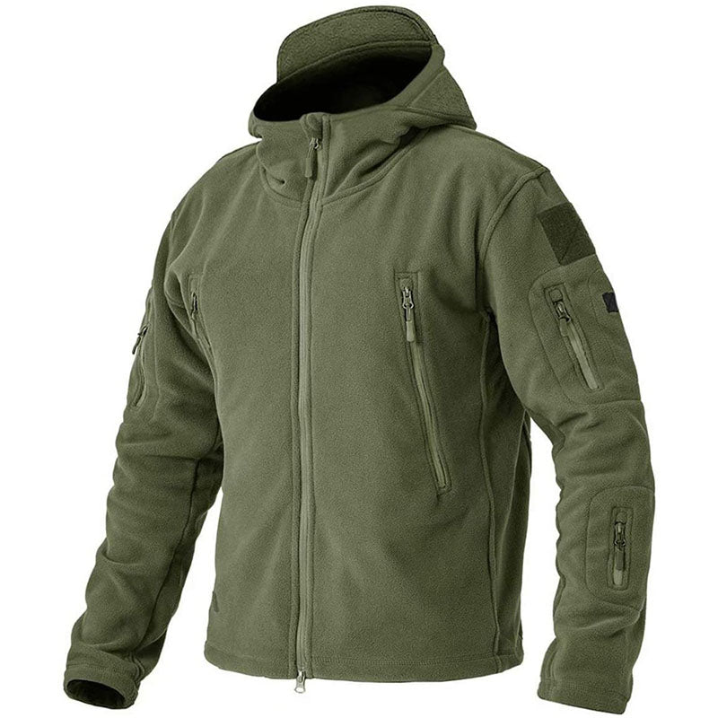 Mens Windproof Fleece Jacket | Tactical Winter Outerwear