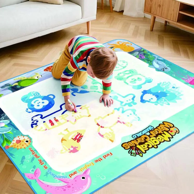 Educational Water Drawing Mat | Large Format Creative Play Surface