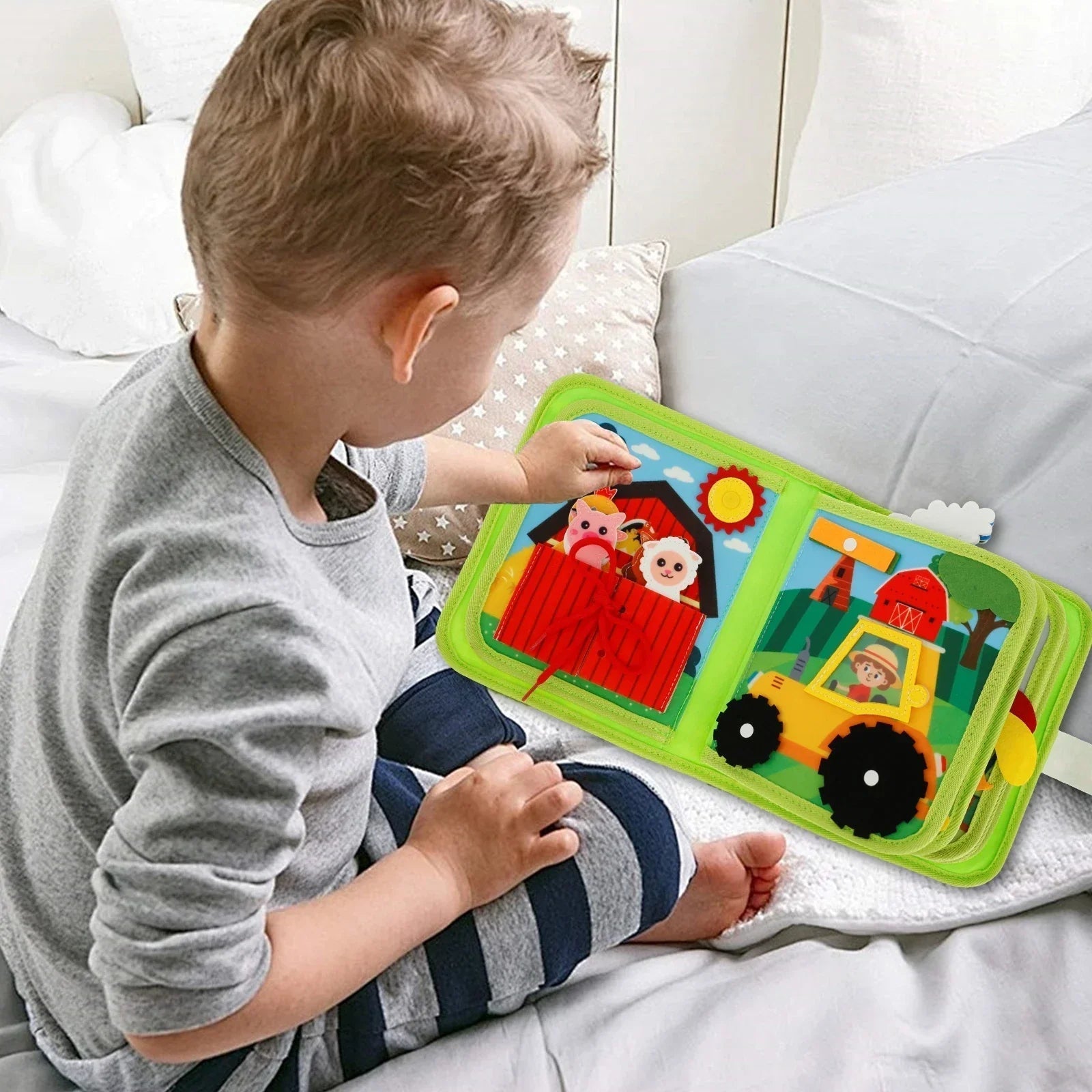 Interactive Farm Activity Book | Colorful Animal Learning Scenes