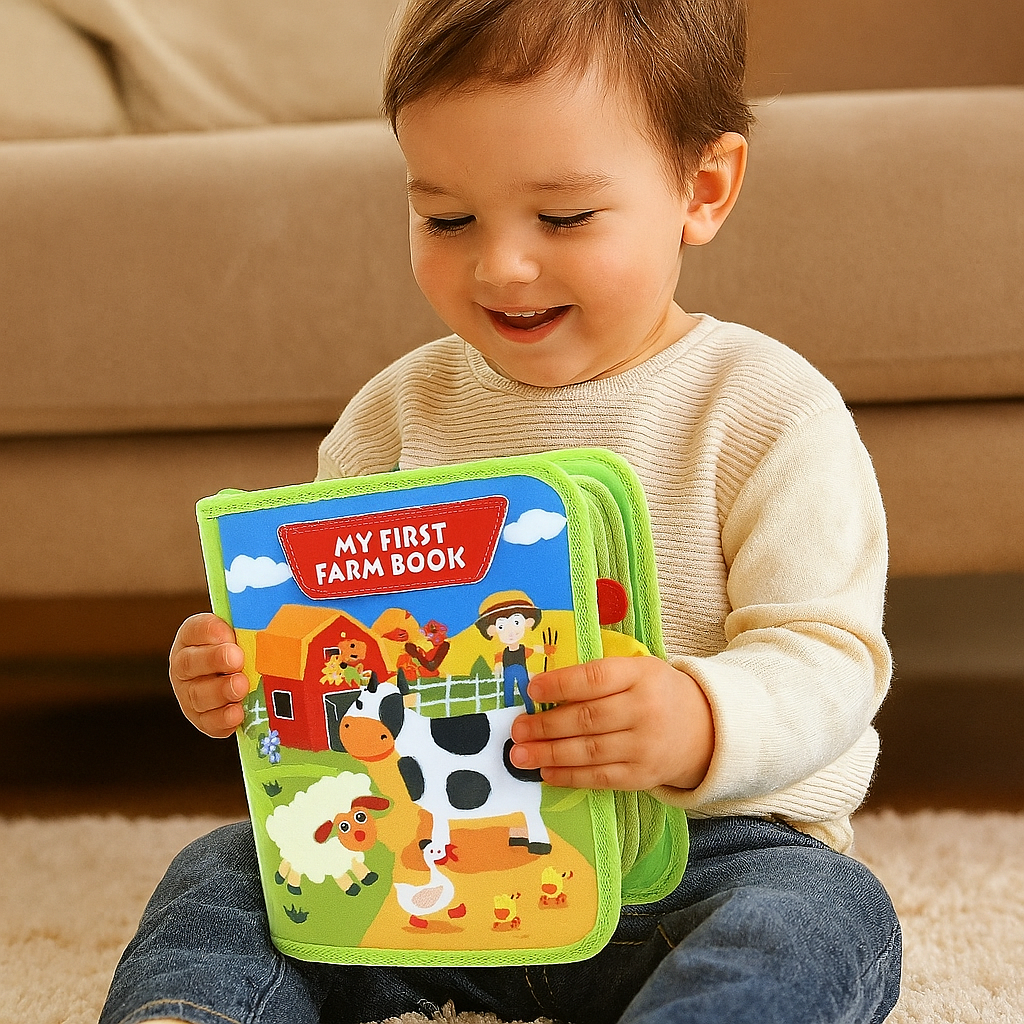 Interactive Farm Activity Book | Colorful Animal Learning Scenes