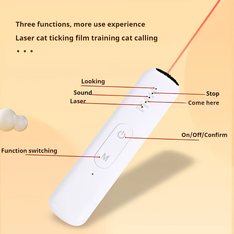 Rechargeable Cat Laser Toy | Interactive Pet Exercise Device