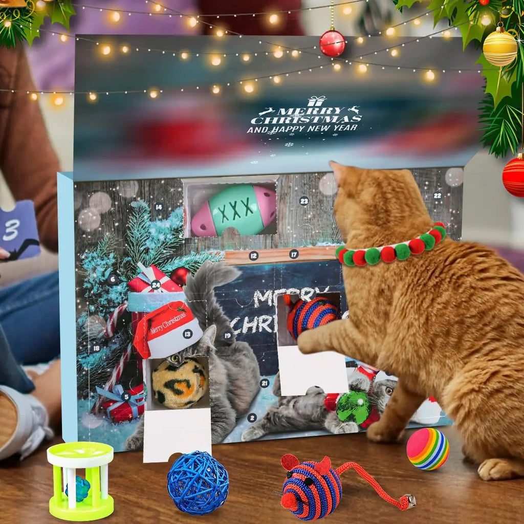 Cat Advent Calendar | 24 Interactive Holiday Toys