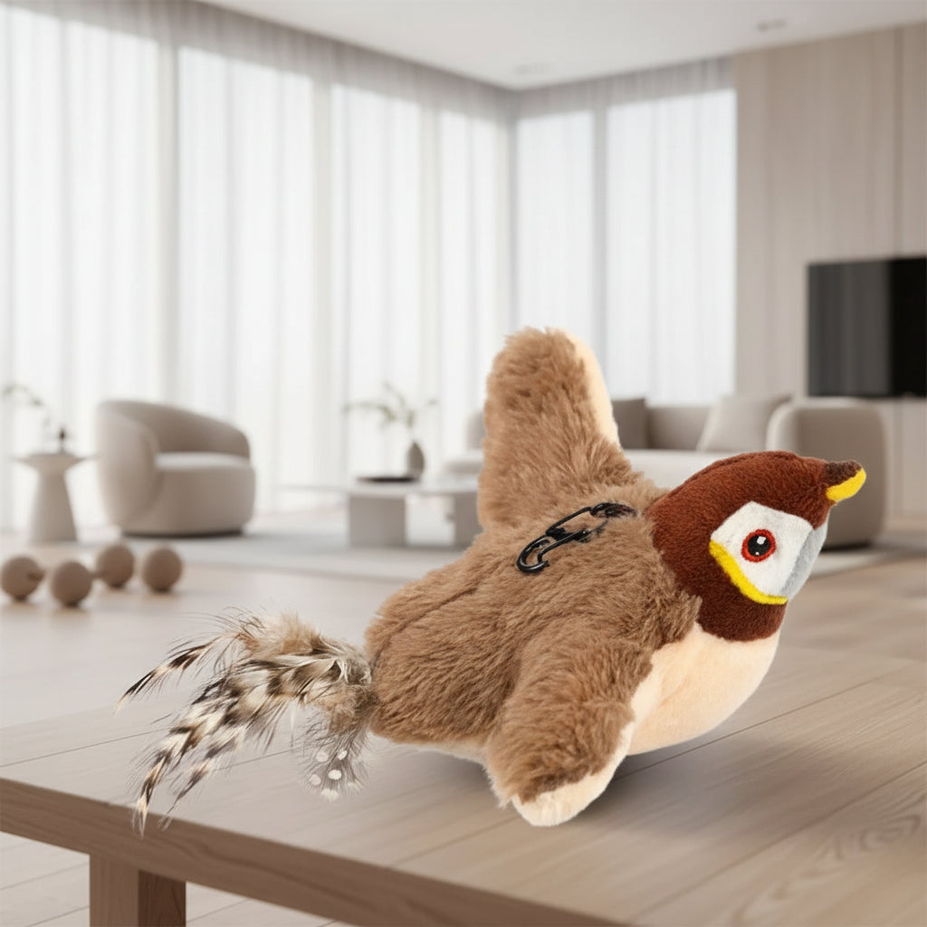 Interactive Cat Toy | Motion Activated Plush Bird