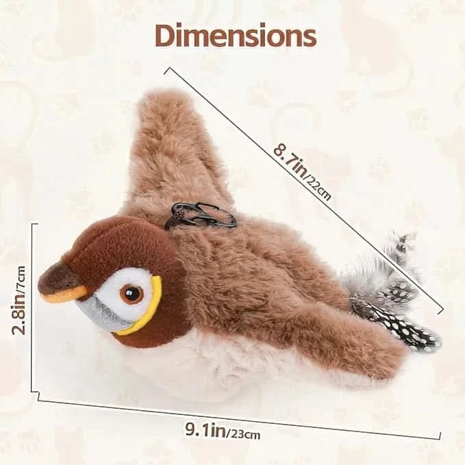 Interactive Cat Toy | Motion Activated Plush Bird