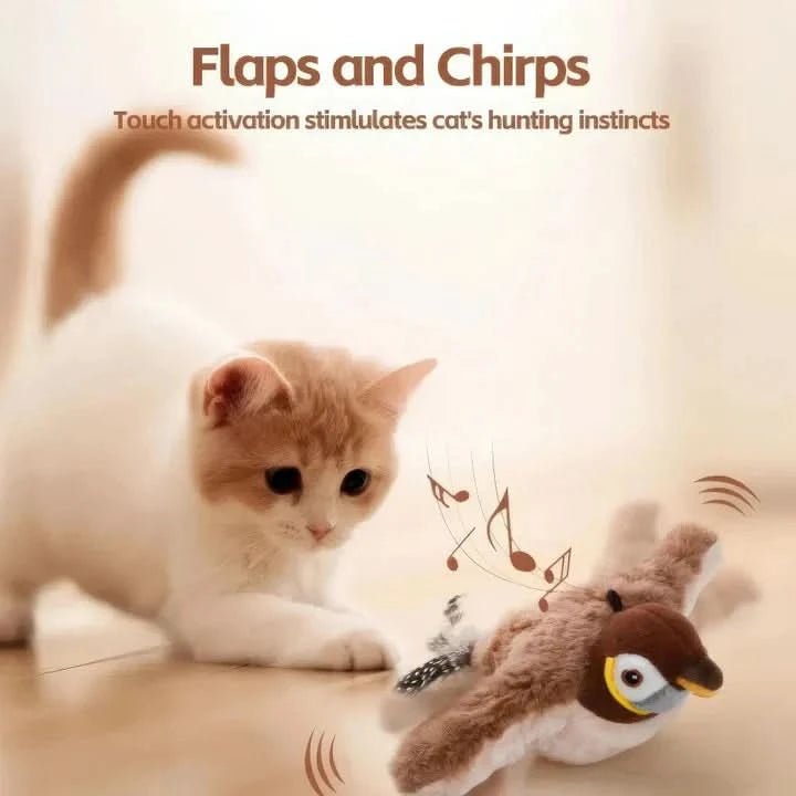 Interactive Cat Toy | Motion Activated Plush Bird