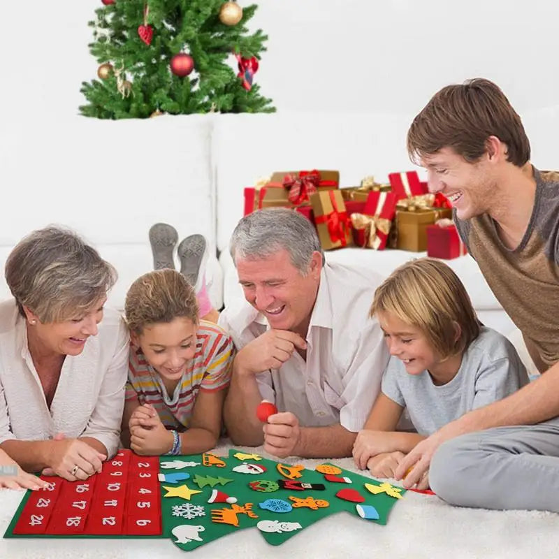 Christmas Advent Calendar | Felt Tree 24 Pocket Countdown