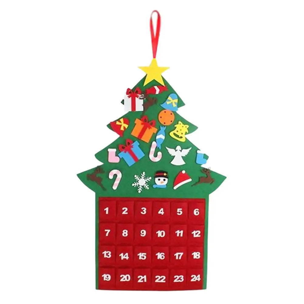 Christmas Advent Calendar | Felt Tree With 24 Pockets