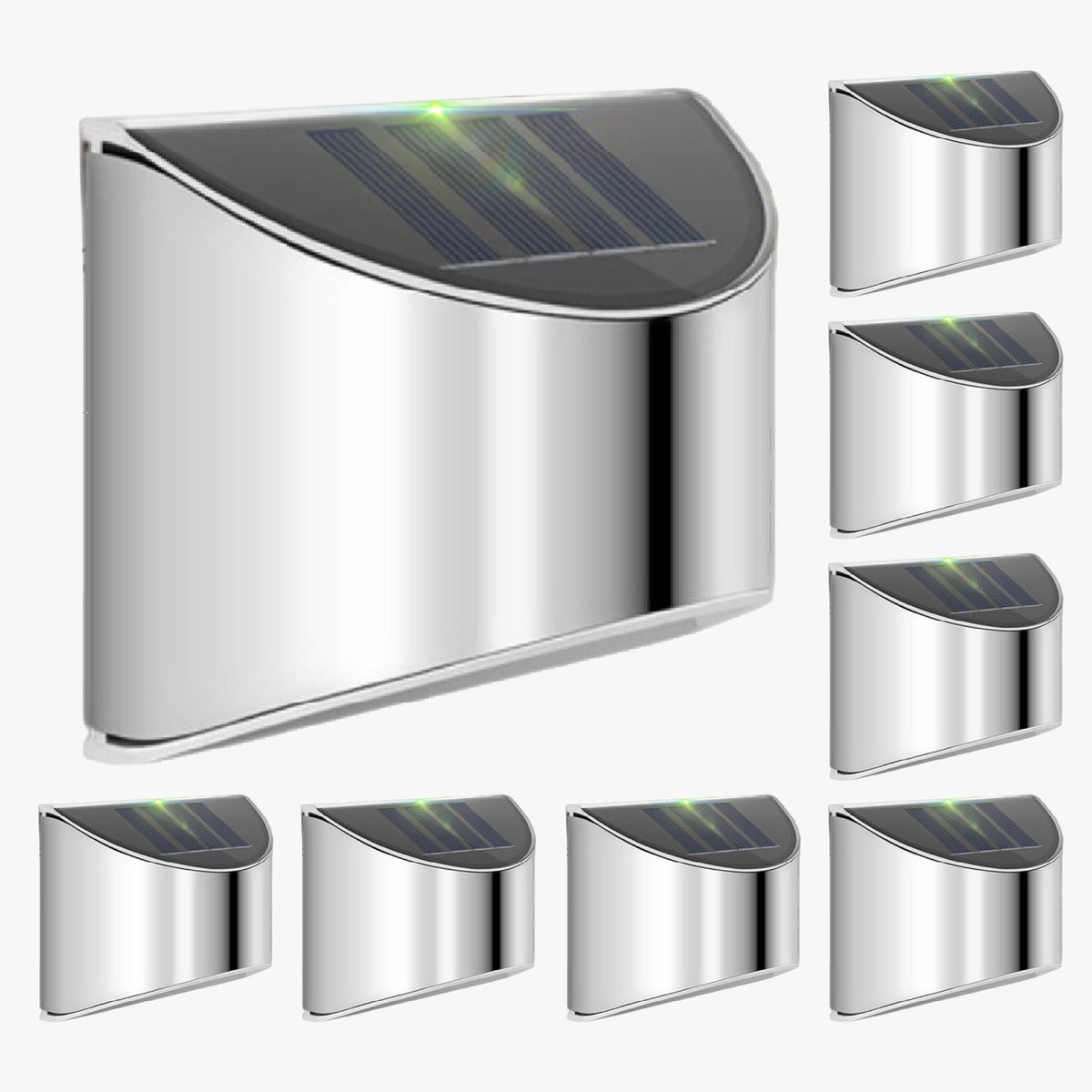 Solar LED Wall Lights | Stainless Steel Outdoor Sconces