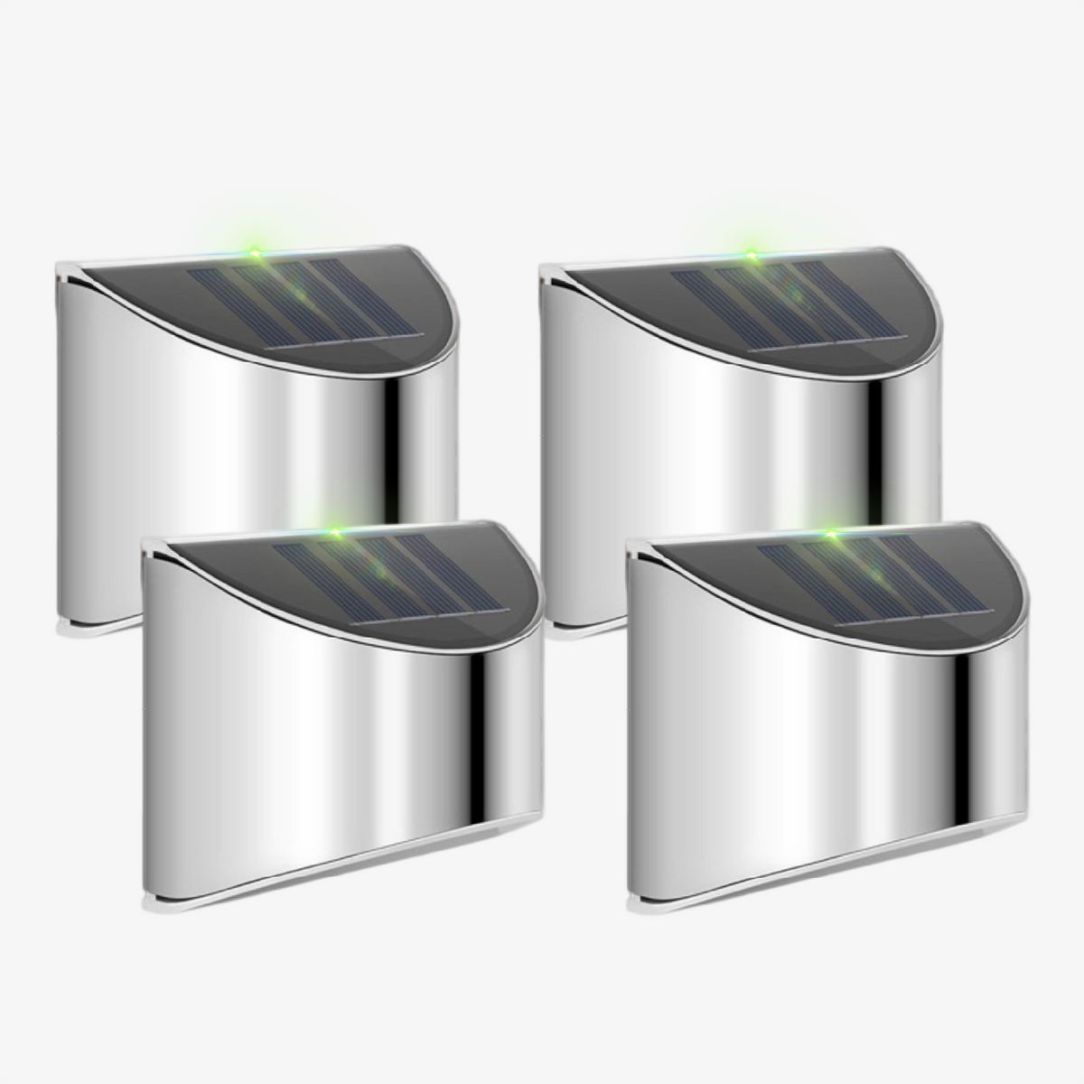 Solar LED Wall Lights | Stainless Steel Outdoor Sconces