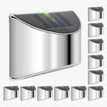 Solar LED Wall Lights | Stainless Steel Outdoor Sconces