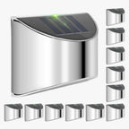Solar LED Wall Lights | Stainless Steel Outdoor Sconces