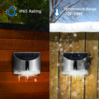 Solar LED Wall Lights | Stainless Steel Outdoor Sconces