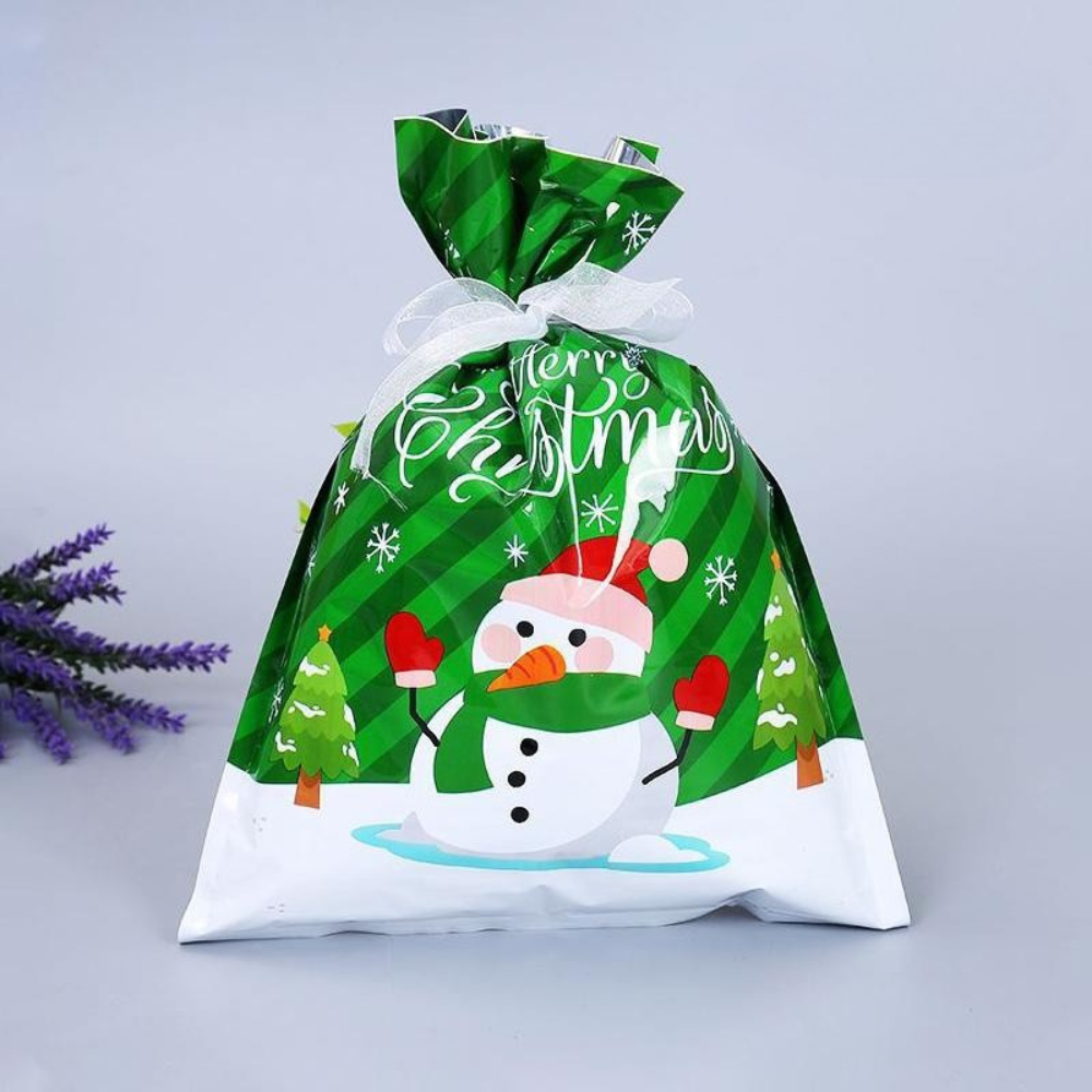 Christmas Gift Bags | Reusable Foil Holiday Wrapping Set