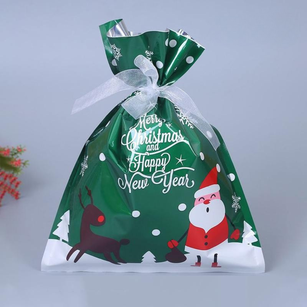 Christmas Gift Bags | Reusable Foil Holiday Wrapping Set
