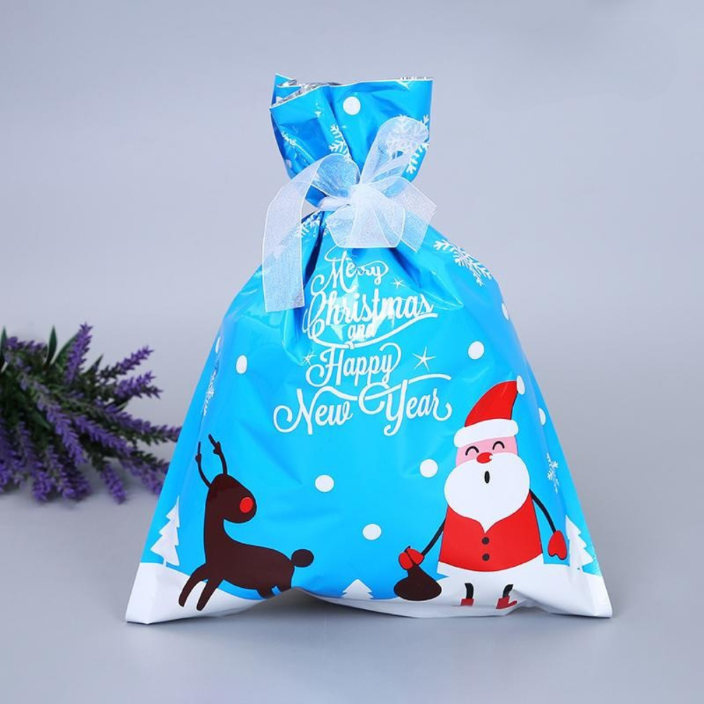 Christmas Gift Bags | Reusable Foil Holiday Wrapping Set