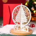 3D Pop-Up Christmas Card | Laser Cut Paper Tree Display