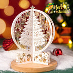 3D Pop-Up Christmas Card | Laser Cut Paper Tree Display