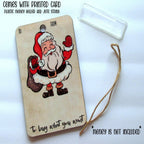 Christmas Money Holder Cards | Wooden Holiday Gift Tags