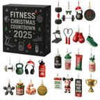 Fitness Christmas Advent Calendar | 24-Day Workout Countdown Ornaments