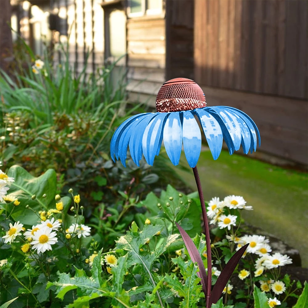 Metal Bird Feeder | Pink Flower Petal Design