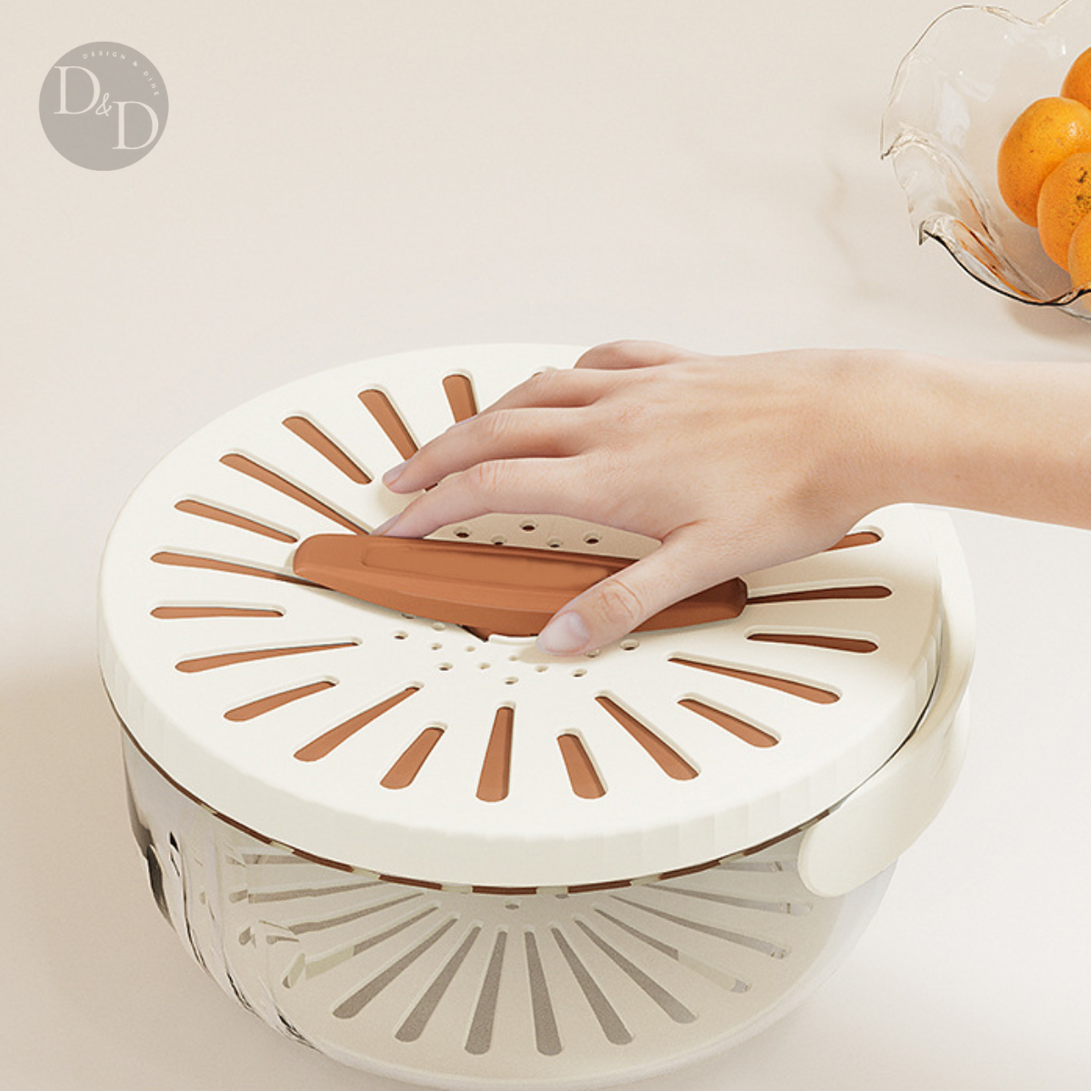 Food Storage Container Set | Stackable Produce Keeper with Rinse Function