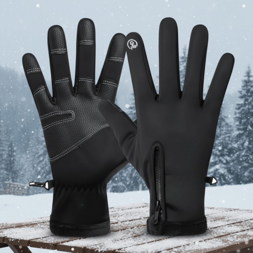 Winter Heated Gloves | Touchscreen Waterproof with Zipper