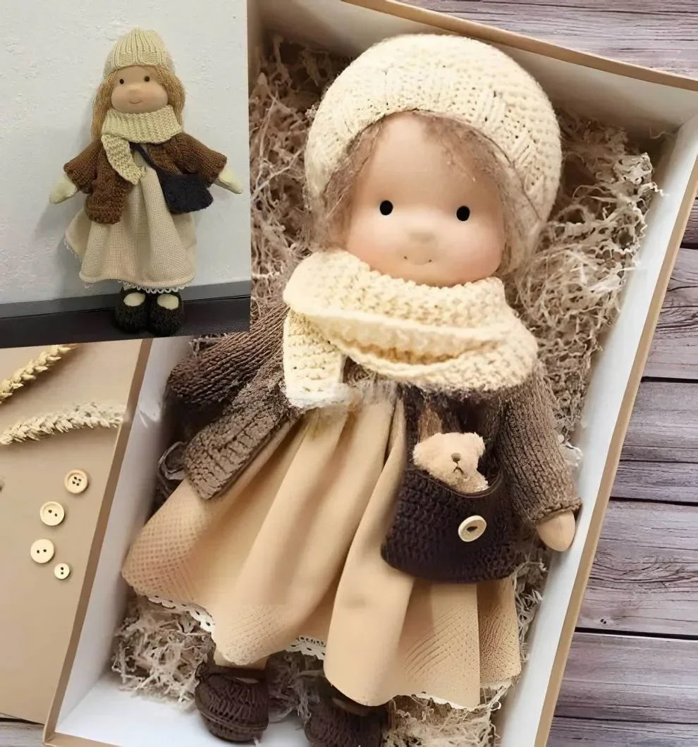 Waldorf Plush Doll | Handcrafted Cotton Toy With Aviation Theme