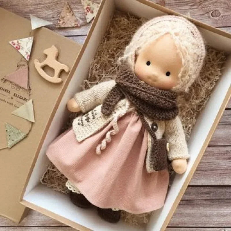 Waldorf Plush Doll | Handcrafted Cotton Toy With Aviation Theme