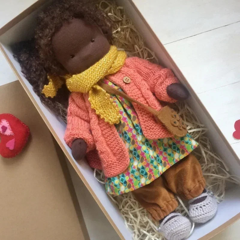 Waldorf Plush Doll | Handcrafted Cotton Toy With Aviation Theme