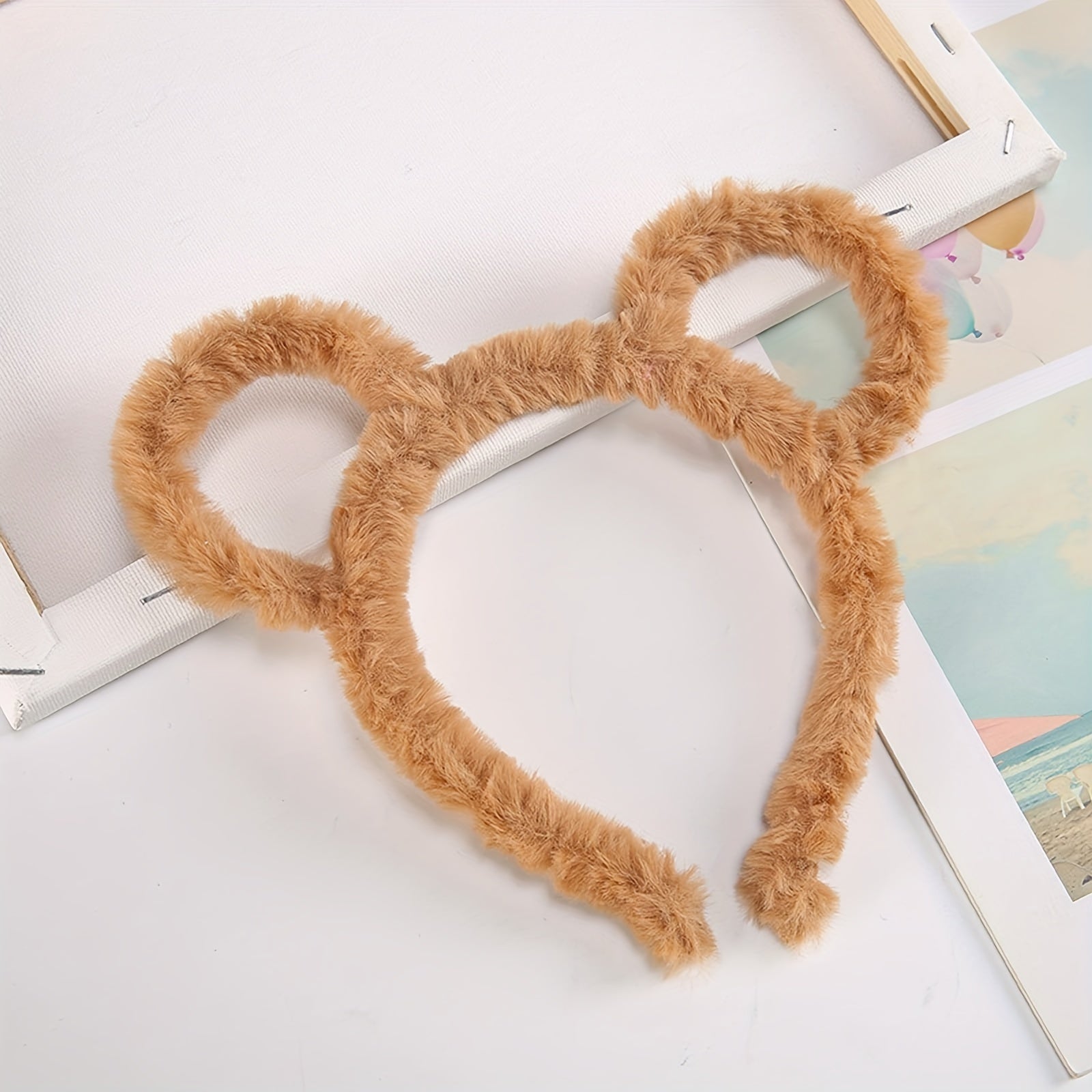 Chipmunk Costume Accessories Set | Plush Headbands & Round Glasses