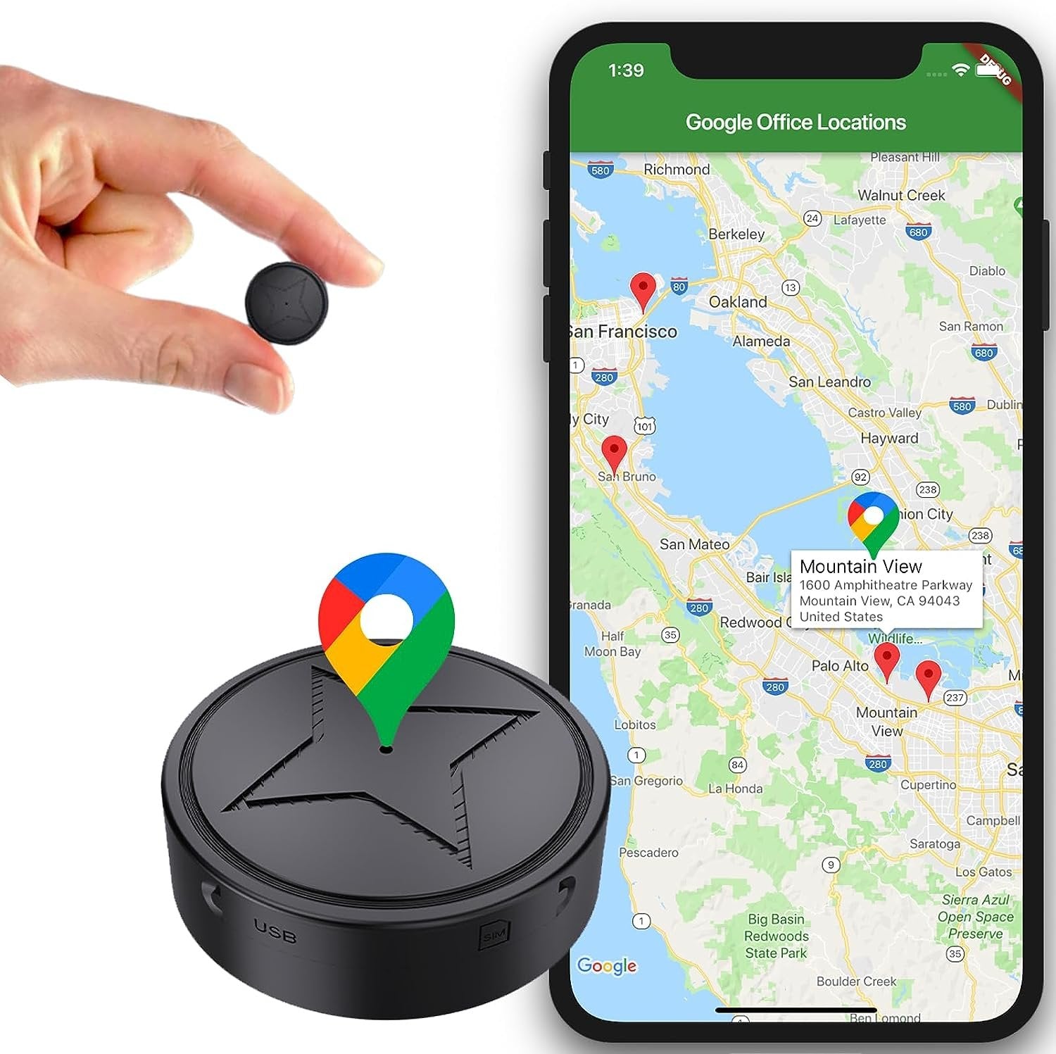 Mini GPS Tracker | Magnetic Mount Real-Time Tracking Device