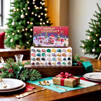 Christmas Advent Calendar | 24 Natural Gemstones Educational Set
