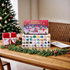 Gemstone Advent Calendar | 24 Natural Crystals Educational Discovery Kit