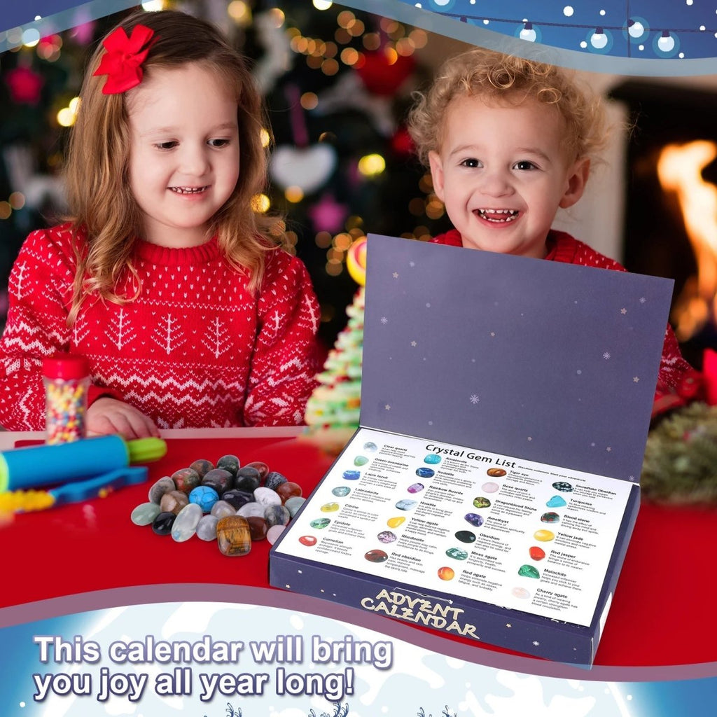 Crystal Advent Calendar | 24 Real Gemstones Discovery Set