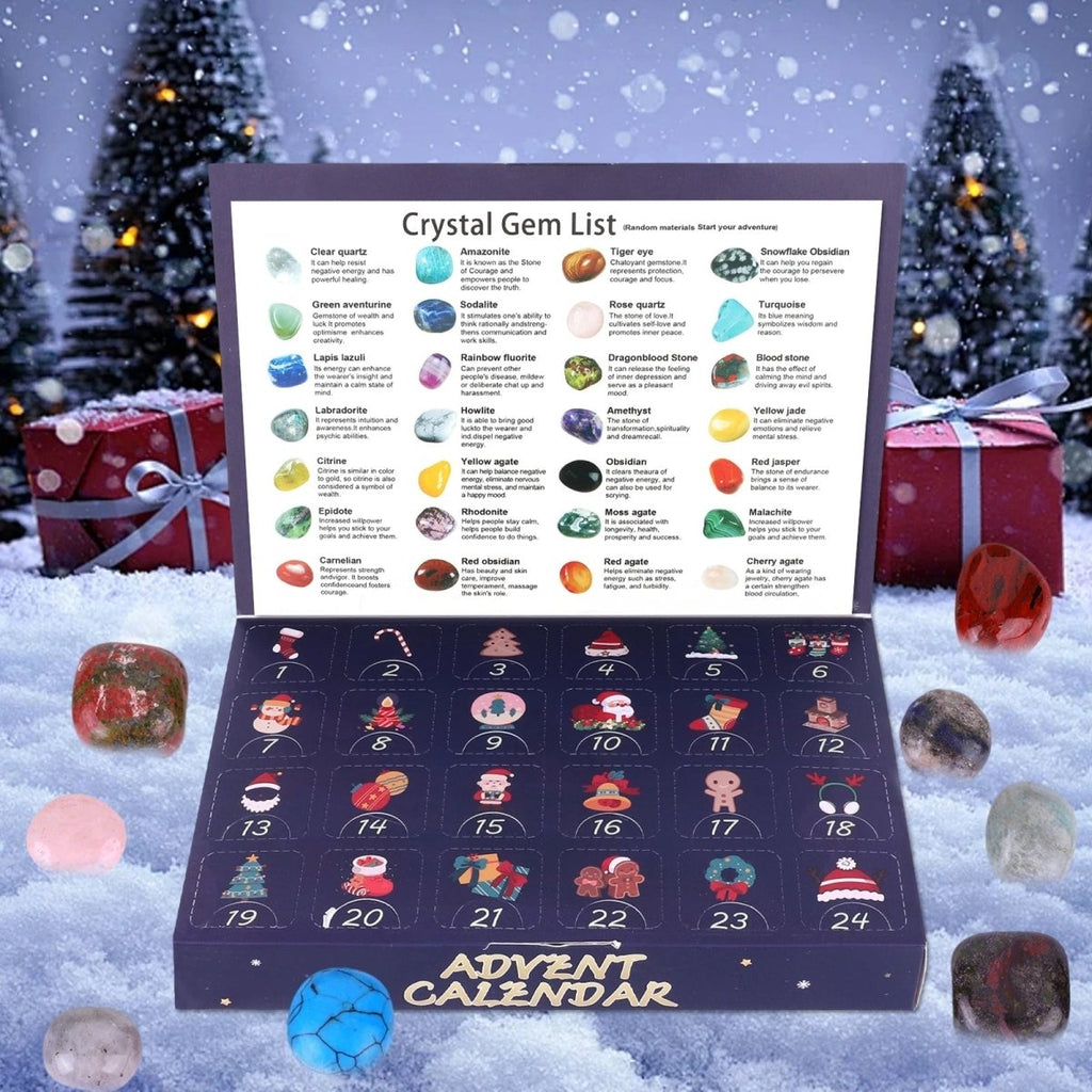 Crystal Advent Calendar | 24 Real Gemstones Discovery Set
