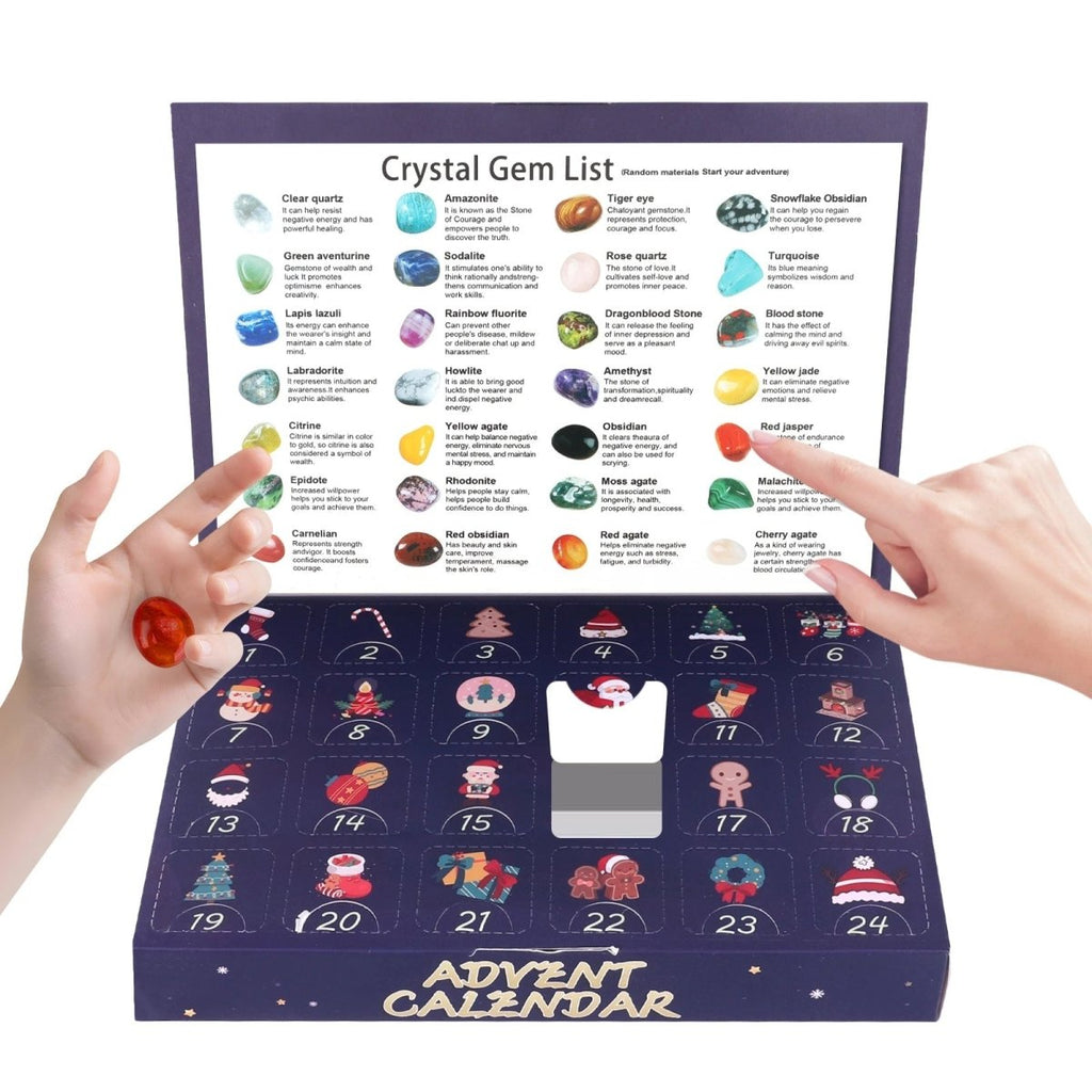 Crystal Advent Calendar | 24 Real Gemstones Discovery Set