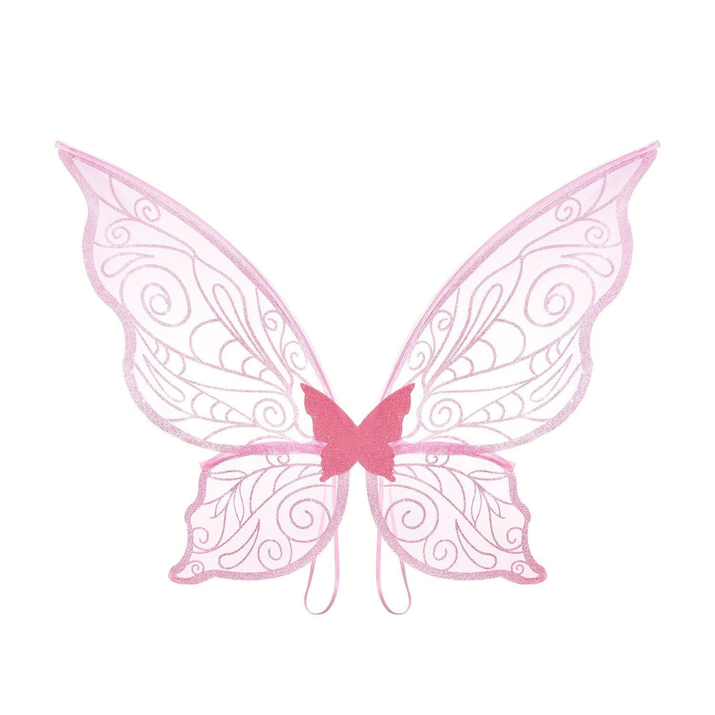 Fairy Wings Costume Accessory | Glitter Pink Butterfly Design