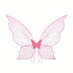 Fairy Wings Costume Accessory | Glitter Pink Butterfly Design
