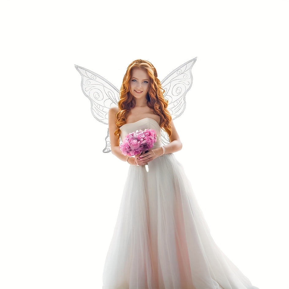 Fairy Wings Costume Accessory | Glitter Pink Butterfly Design