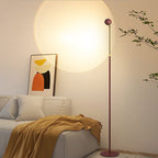 Modern LED Floor Lamp | Adjustable Height Black Metal Design